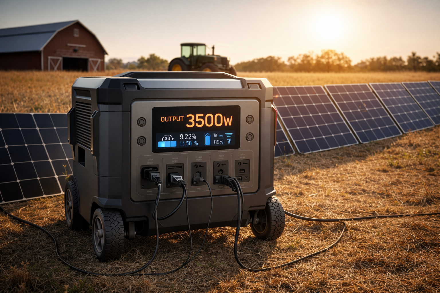 Titan 3600W Heavy-Duty Power Hub | Farm, Ranch & Whole-Home Off-Grid Backup